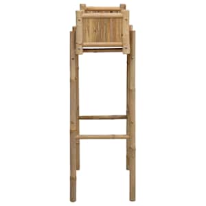Zahradní květináč s držákem Přírodní 50 x 38 x 114 cm Bambus - obrázek 5