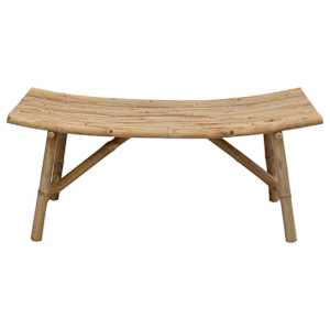 Zahradní lavice Přírodní 110 x 45 x 50 cm Bambus - obrázek 4