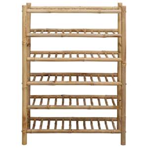 Regál na boty s policí Přírodní 68 x 28 x 96 cm Bambus - obrázek 4