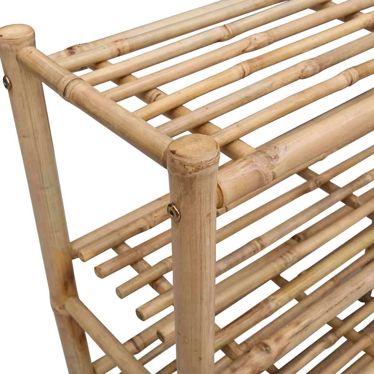 Skostativ 88 x 27 x 80 cm Bambus Naturfarvet - Billede 7