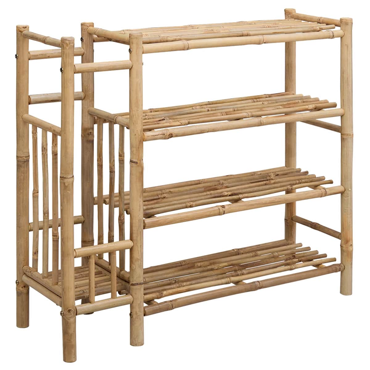 Skostativ 88 x 27 x 80 cm Bambus Naturfarvet - Billede 2