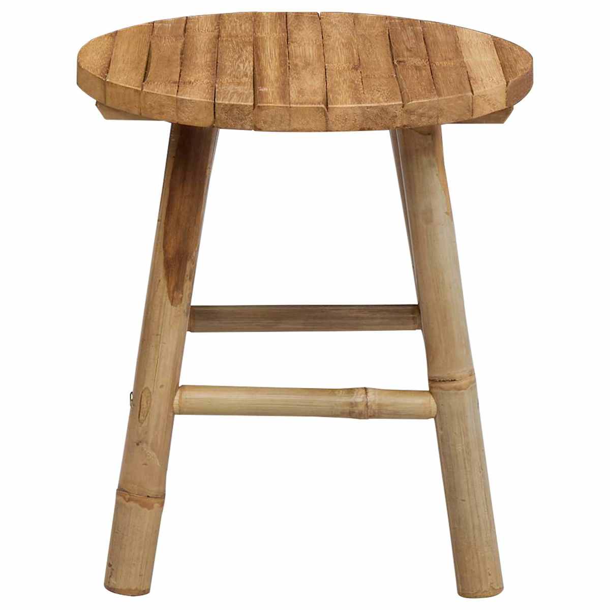 Havefodskammel Naturfarvet Ø 38 x 42 cm Bambus - Billede 4
