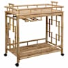 vidaXL Veini Trolley Rattaga Neutraalne 85 x 50 x 93 cm Bambus