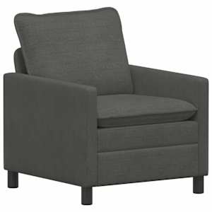 Set pohovek 2 pcs Tmavě šedá Textil - obrázek 3