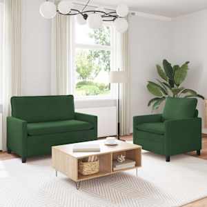 Set pohovek 2 pcs Jungle Green Textil - obrázek 1