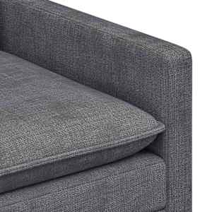 Set pohovek 2 pcs Tmavě šedá Polyester - obrázek 5