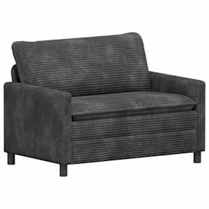 Set pohovek 2 pcs Tmavě šedá Polyester - obrázek 4