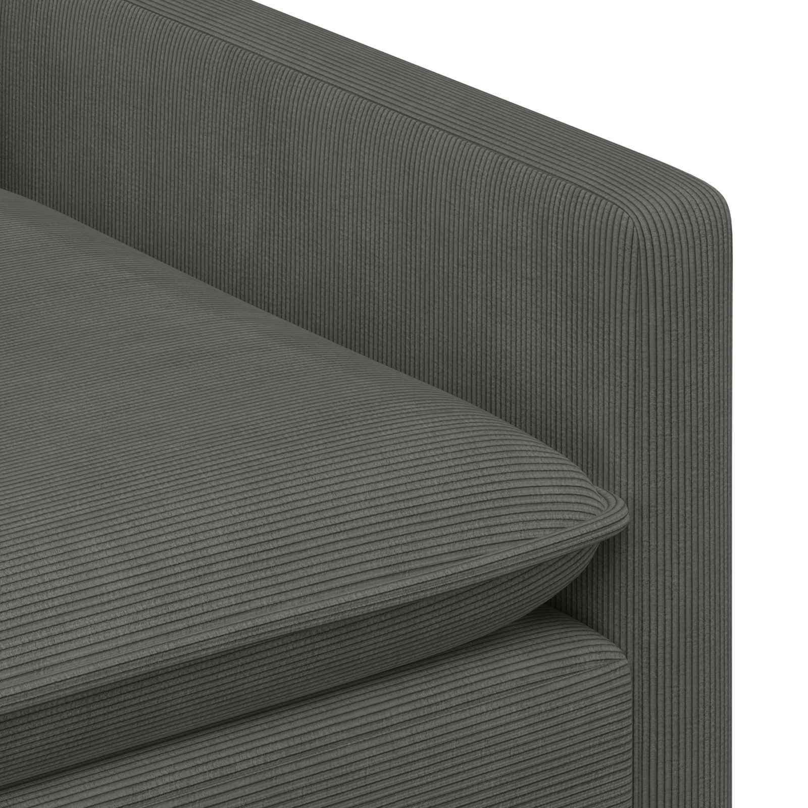 vidaXL Kavčna garnitura 2 pcs Temno siva Blago - slika 5
