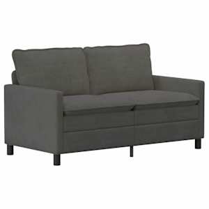 Set pohovek 2 pcs Tmavě šedá Textil - obrázek 4