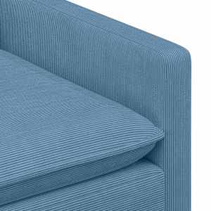 Set pohovek 2 pcs Modrá Textil - obrázek 5