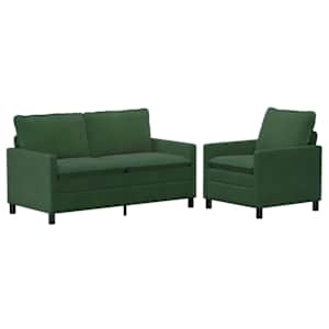 Set pohovek 2 pcs Jungle Green Textil - obrázek 2