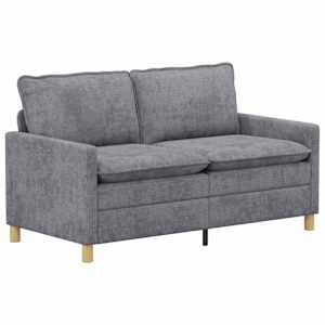 Set pohovek 2 pcs Světle šedá Polyester - obrázek 4
