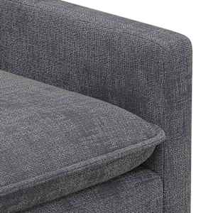 Set pohovek 2 pcs Tmavě šedá Polyester - obrázek 5