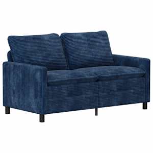 Set pohovek 2 pcs Námořnická modrá Polyester - obrázek 4