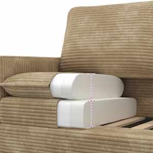 Set pohovek 2 pcs Taupe Polyester - obrázek 6