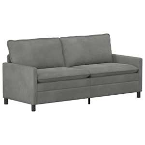 Set pohovek 2 pcs Tmavě šedá Samet - obrázek 3