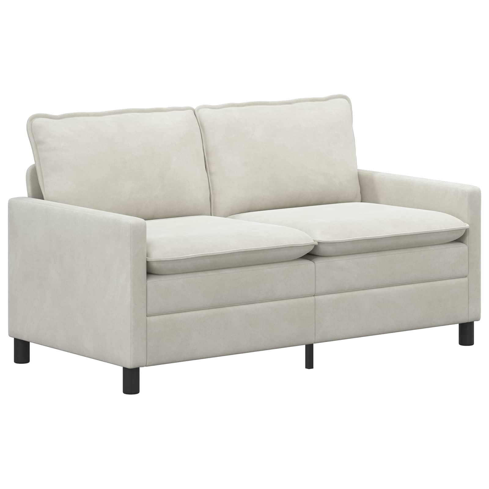 Kavčna garnitura 2 pcs Krem Žamet - slika 4