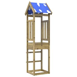 vidaXL M&auml;ngutorni Pruun 52.5 x 46.5 x 208 cm Tugev immutatud puit