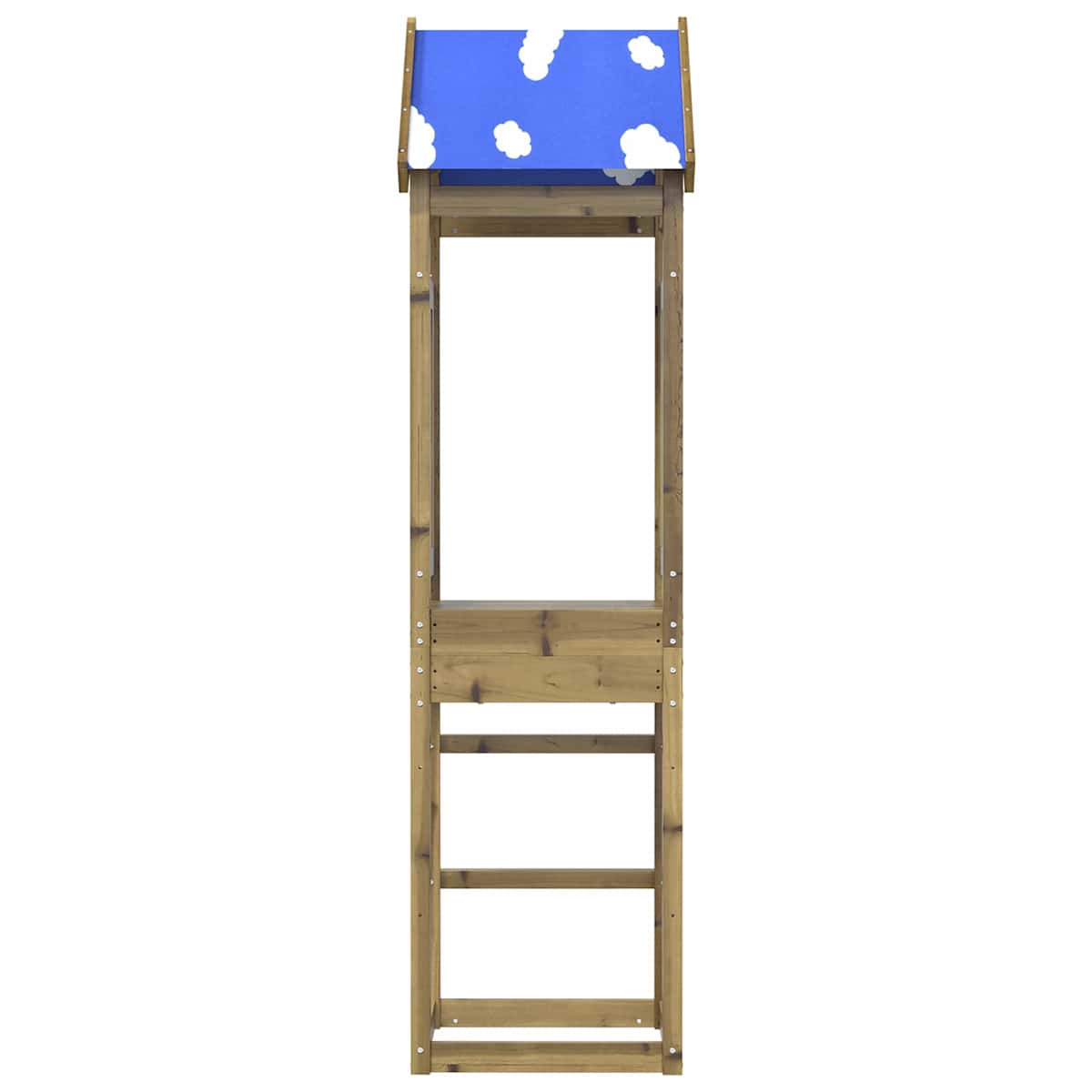 Legetårn Brun 52.5 x 46.5 x 208 cm Massiv imprægneret træ - Billede 3