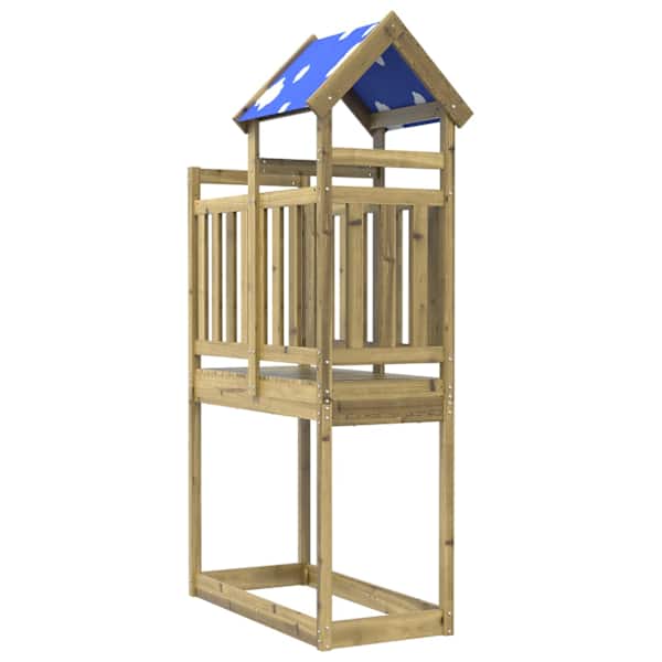 vidaXL M&auml;ngutorni Pruun 52,5 x 110,5 x 215 cm Tugev immutatud puit