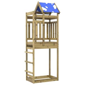 vidaXL M&auml;ngutorni Pruun 85 x 52,5 x 239 cm Tugev immutatud puit