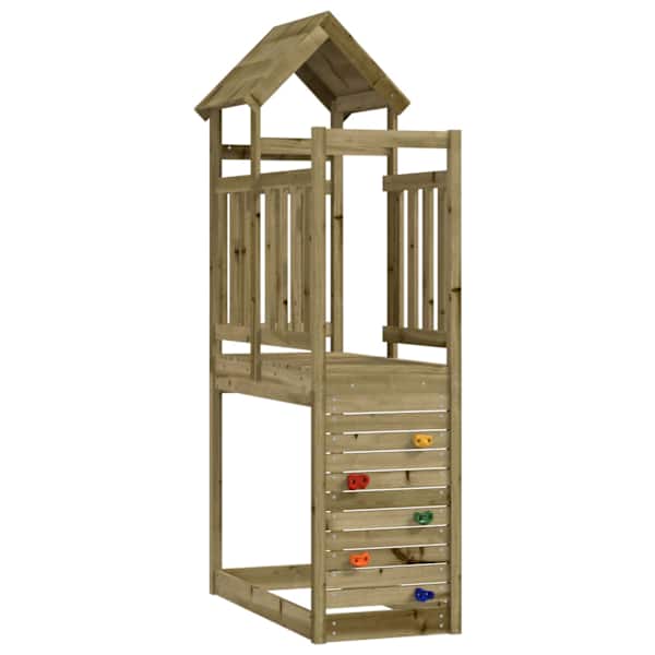 vidaXL M&auml;ngutorni Pruun 53 x 110,5 x 214 cm Tugev immutatud puit