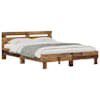 vidaXL Voodi raam Vana puit 160 x 200 cm Tehispuit