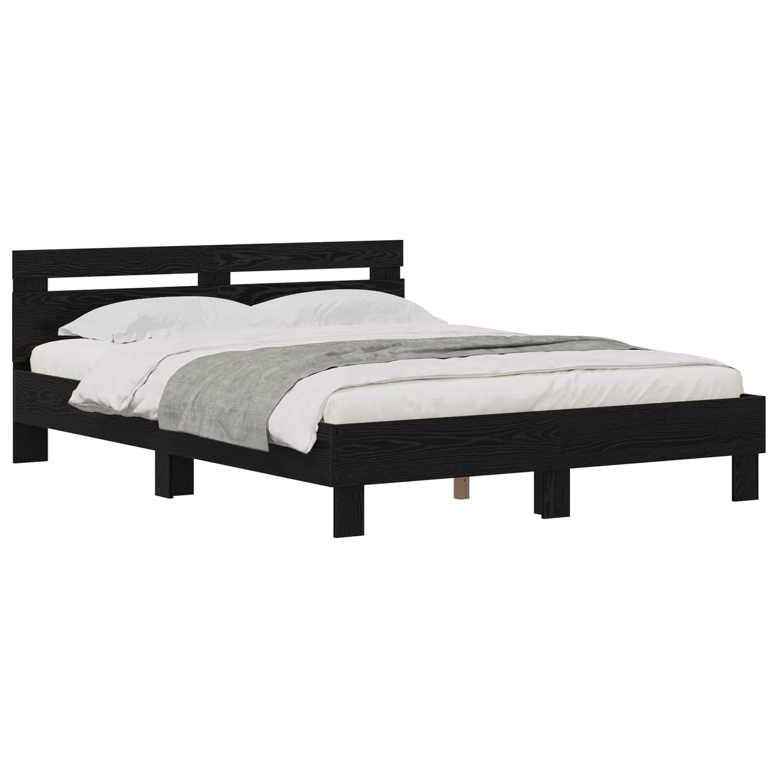 Bedframe met hoofdeinde Massief Eikenhout image 2