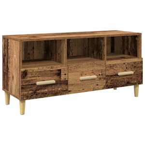 Televizní skříň Staré dřevo 102 x 36 x 50 cm kompozitní dřevo - obrázek 2