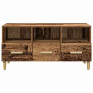 Televizní skříň Staré dřevo 102 x 36 x 50 cm kompozitní dřevo - obrázek 7