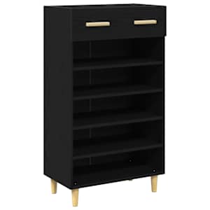 vidaXL Kinga kapp 60 x 35 x 105 cm Tehispuit Must tamm
