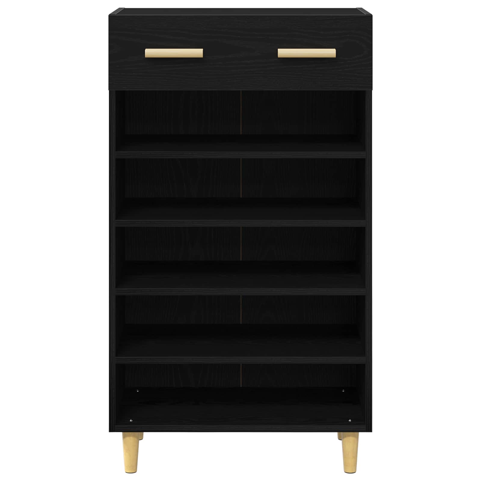 Omara za čevlje Črna Orehovina 60 x 35 x 105 cm Konstruiran les - slika 7