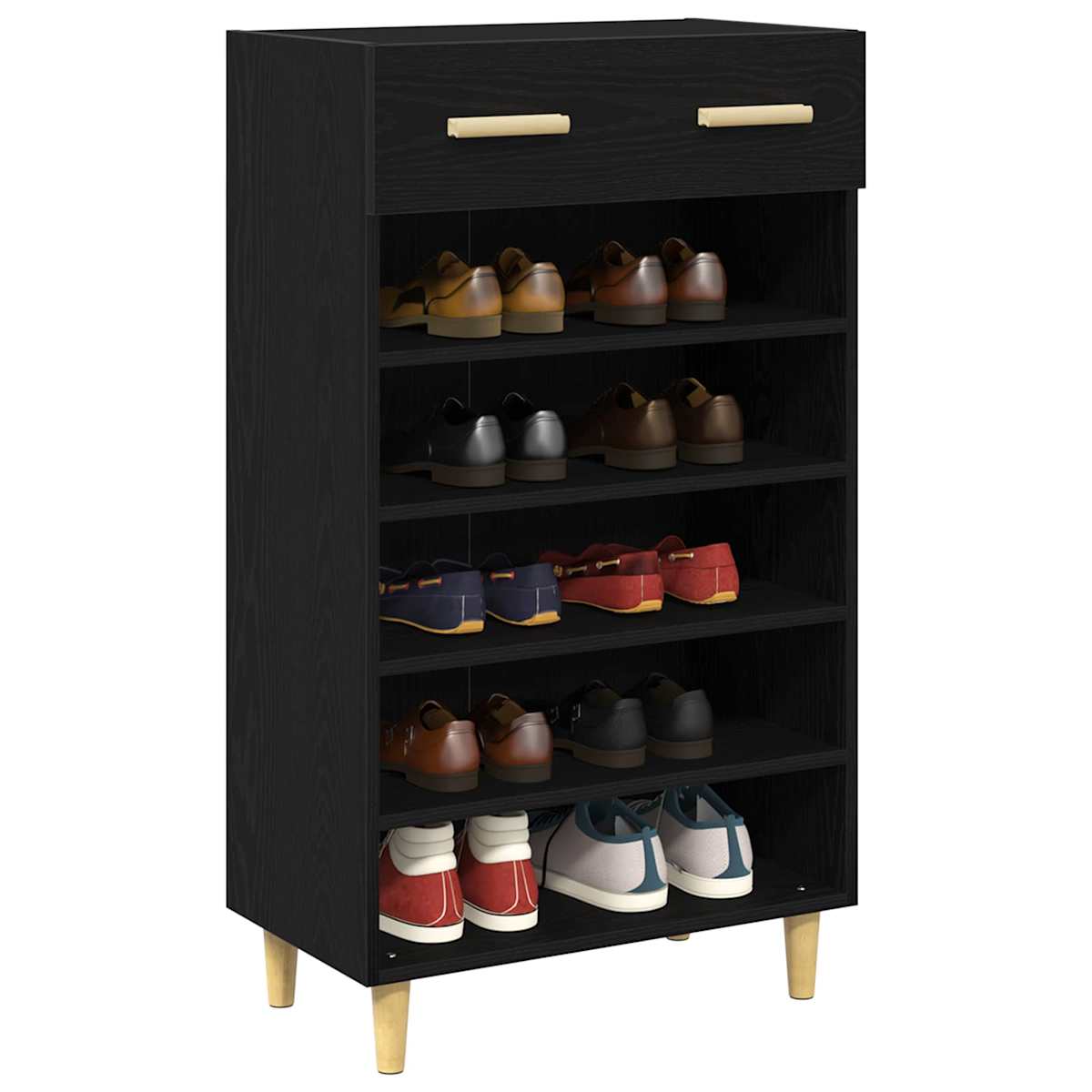 Sko skab 60 x 35 x 105 cm Konstrueret træ - Billede 3