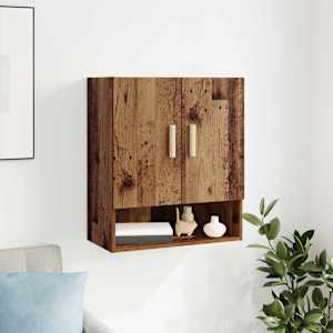 Nástěnná skříňka Staré dřevo 60 x 31 x 70 cm kompozitní dřevo - obrázek 1