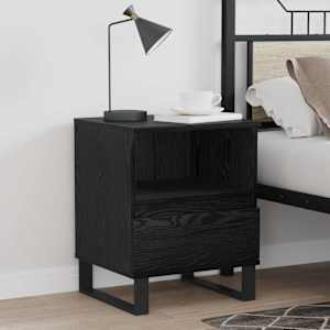 Posteljna omarica s predalom Črna Orehovina 40 x 35 x 50 cm