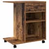 vidaXL Printeri alus Vana puit 60 x 40 x 68,5 cm Tehispuit