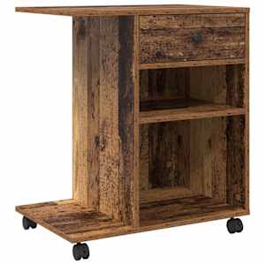vidaXL Printeri alus Vana puit 60 x 40 x 68,5 cm Tehispuit