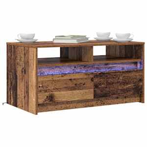 Konferenční stolek Staré dřevo 90 x 50 x 45 cm kompozitní dřevo - obrázek 3