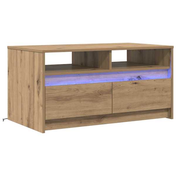 vidaXL Kohvilaud Artisani tamme 90 x 50 x 45 cm Tehispuit