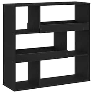 vidaXL Raamatuhylle 4 tasandit 100 x 33 x 94,5 cm Tehispuit Must tamm