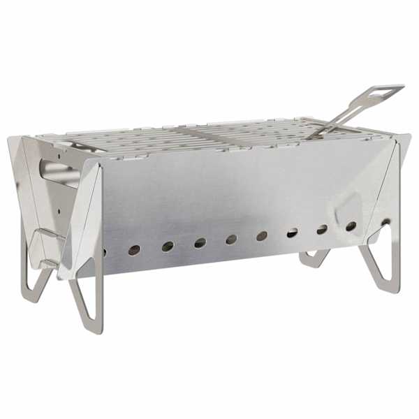vidaXL Telkimise l&otilde;kkekoht 42 x 22 x 18 cm Roostevaba teras H&otilde;bedane