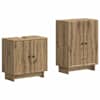 vidaXL 2-osaline Vannitoa Kapi Komplekt EDE Artisan tamm Tehispuit
