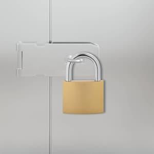 U zaklep s ključi 100 pcs Medenina elezo