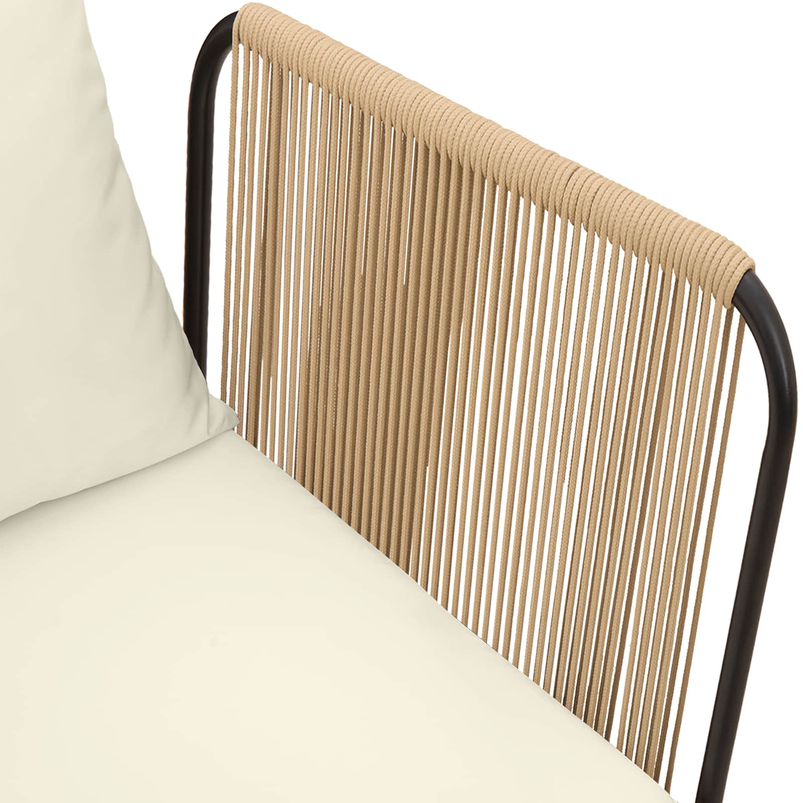 3 pcs Tuin loungeset Massief acaciahout & touw Naturel image 7