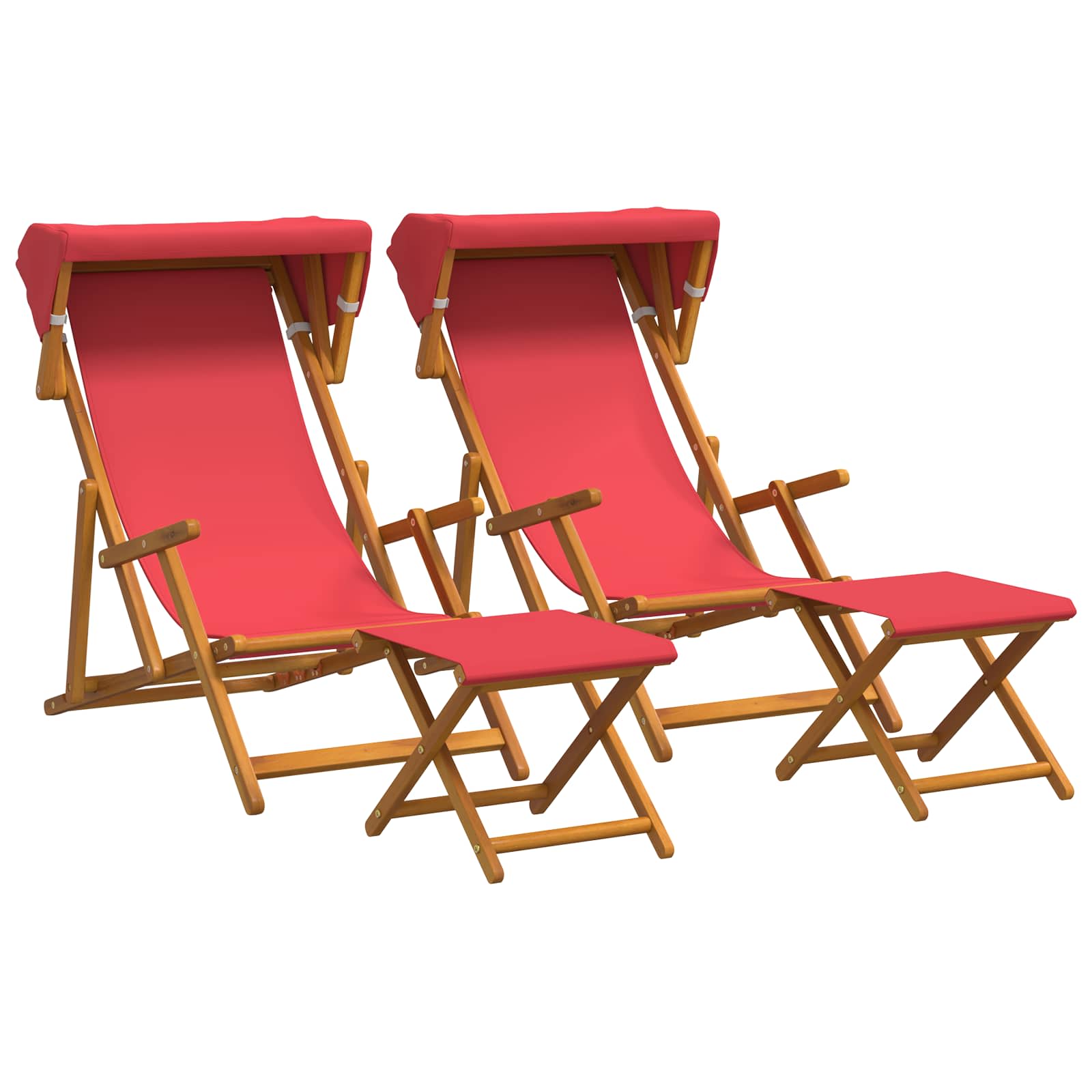 Laituri 4 pcs 3 Sijainti Tiheä Eukalyptuspuu Punainen - Image 2