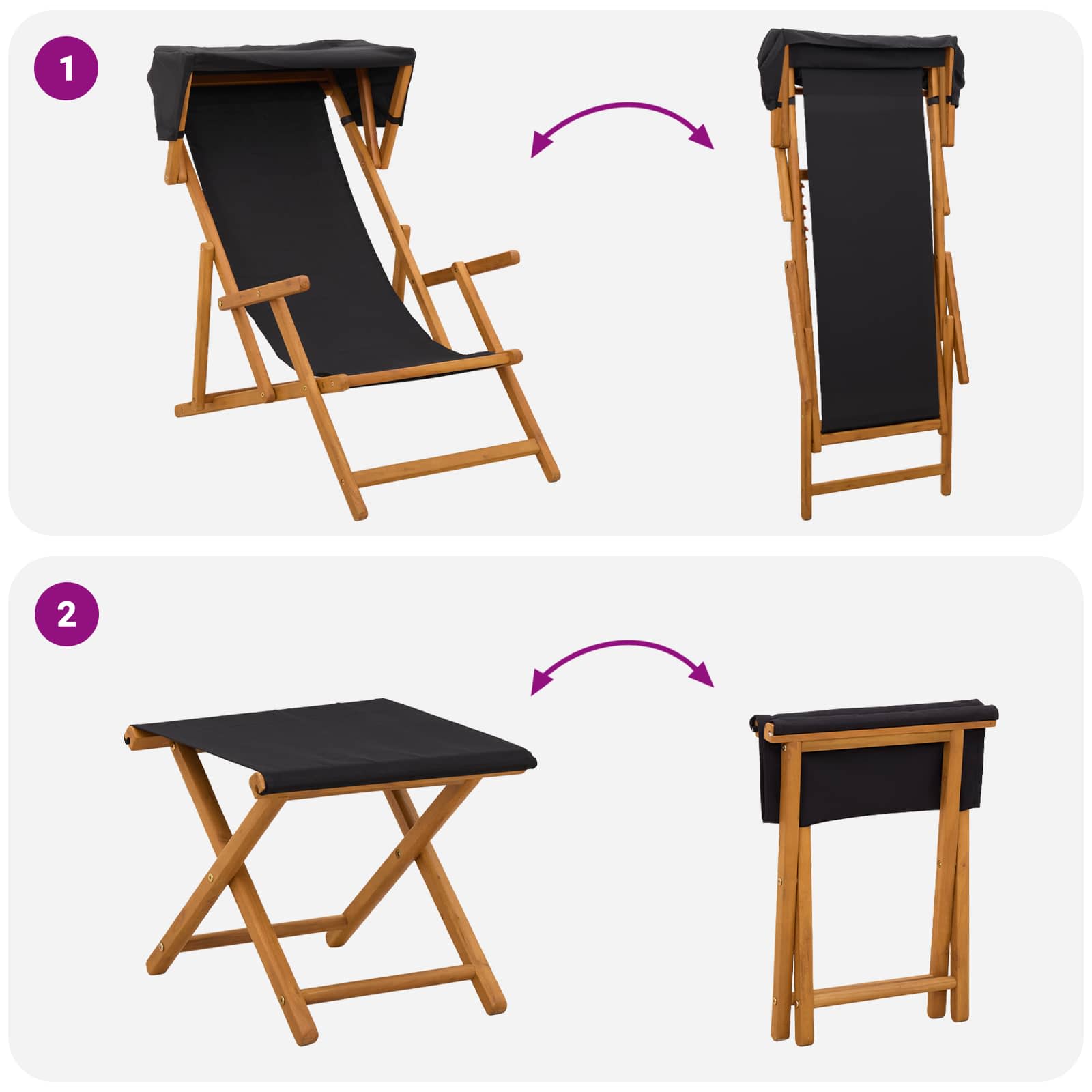 Laituri 4 pcs 3 Sijainti Tiheä Eukalyptuspuu Musta - Image 8