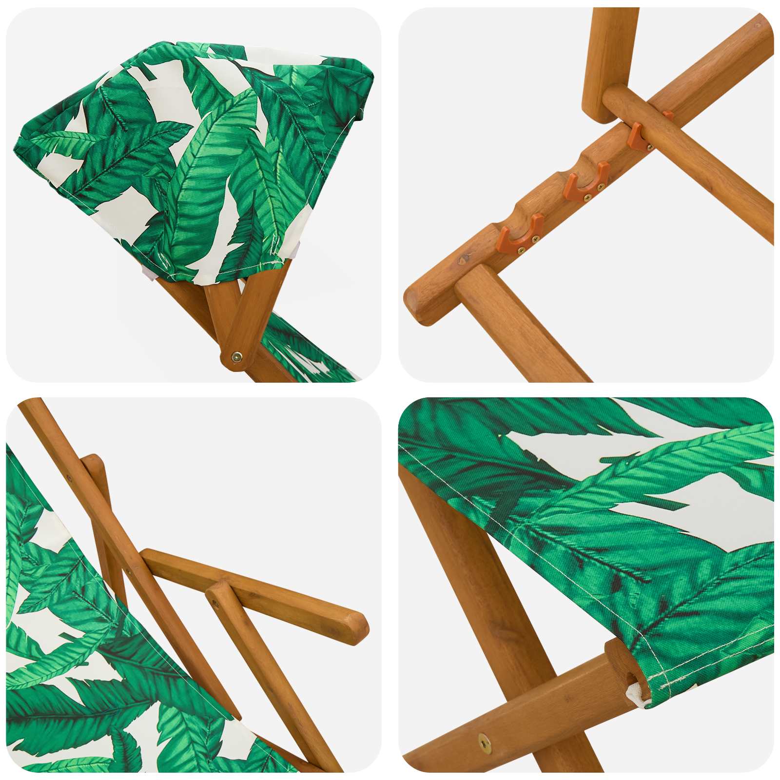 Laituri 4 pcs 3 Sijainti Tiheä Eukalyptuspuu Lehtikuvio - Image 5