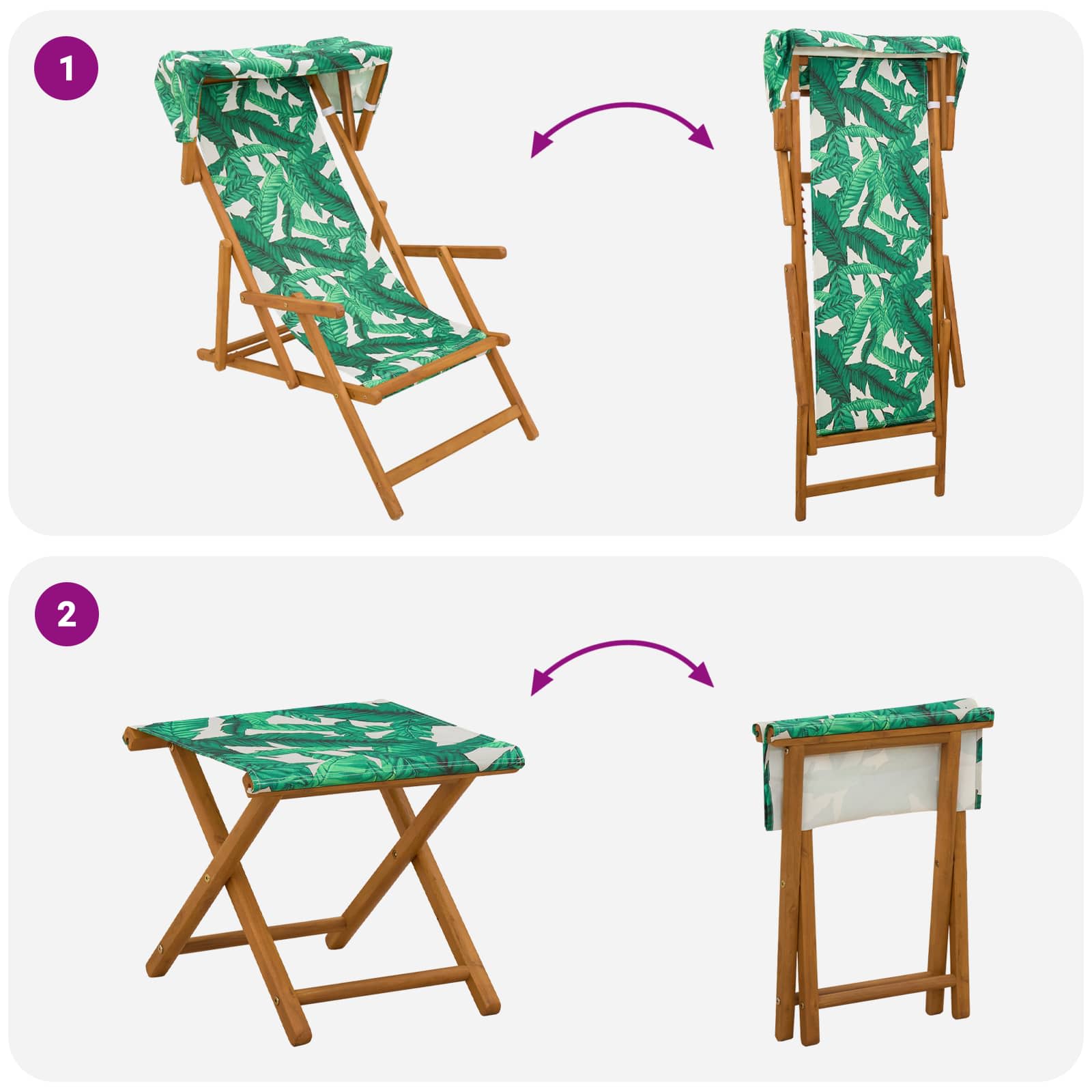 Laituri 4 pcs 3 Sijainti Tiheä Eukalyptuspuu Lehtikuvio - Image 8