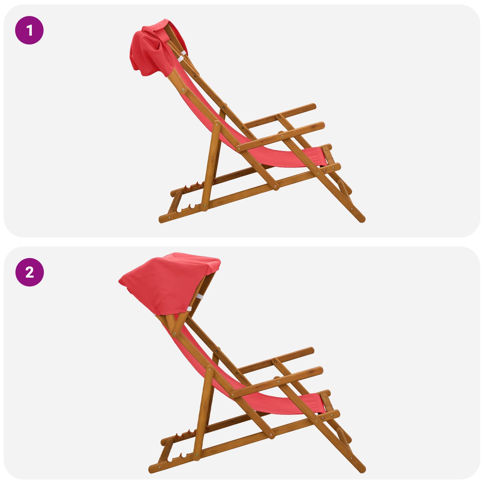 Laituri 2 pcs 3 Sijainti Tiheä Eukalyptuspuu Punainen - Image 9