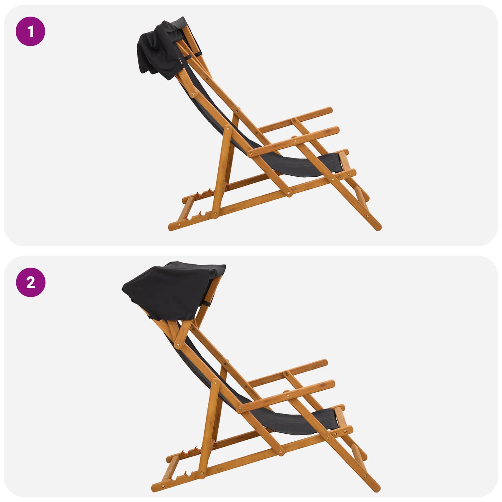Laituri 2 pcs 3 Sijainti Tiheä Eukalyptuspuu Musta - Image 9